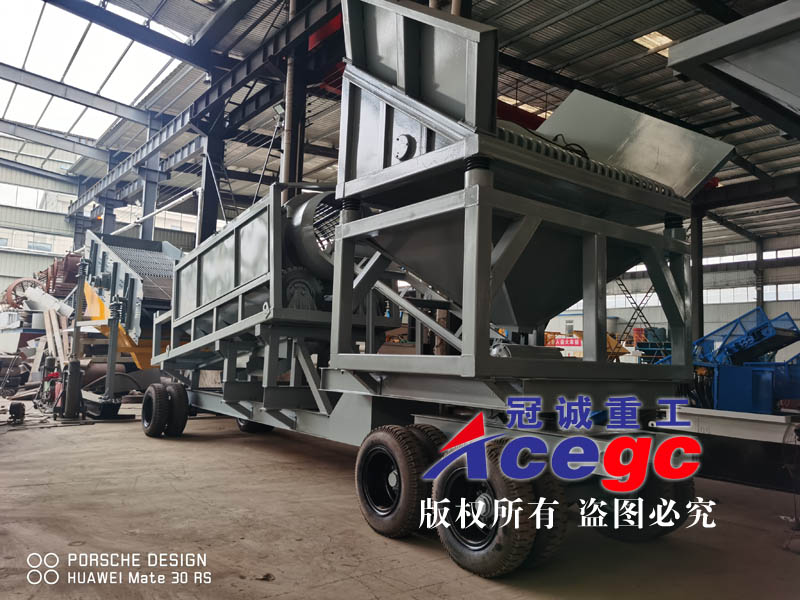 移动多功能淘金机械