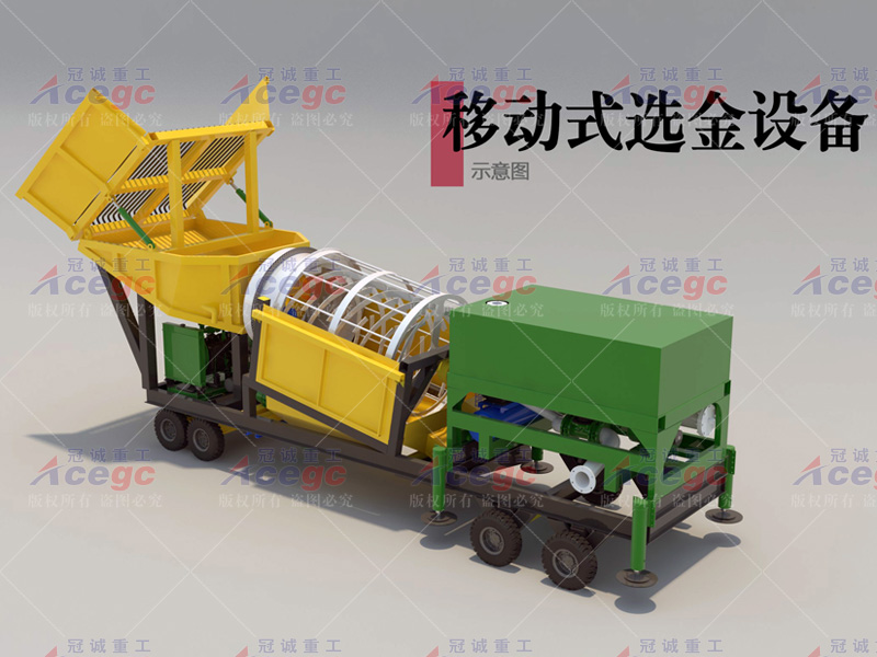 菲律宾移动离心式滚筒筛淘金设备